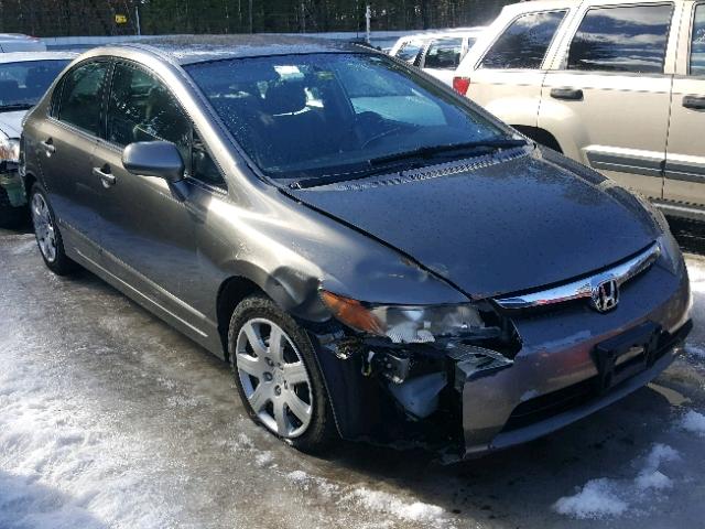 2HGFA16558H312999 - 2008 HONDA CIVIC LX GRAY photo 1