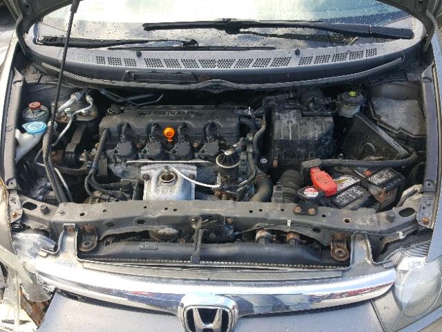 2HGFA16558H312999 - 2008 HONDA CIVIC LX GRAY photo 7