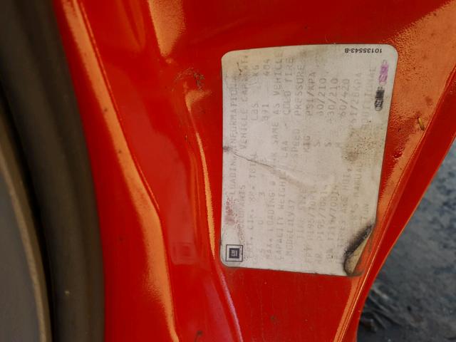 1G1LV15M0SY207274 - 1995 CHEVROLET BERETTA RED photo 10