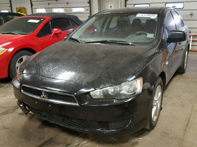 JA3AU26U28U013852 - 2008 MITSUBISHI LANCER ES BLACK photo 2