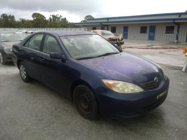 4T1BE32K82U517452 - 2002 TOYOTA CAMRY LE BLUE photo 1