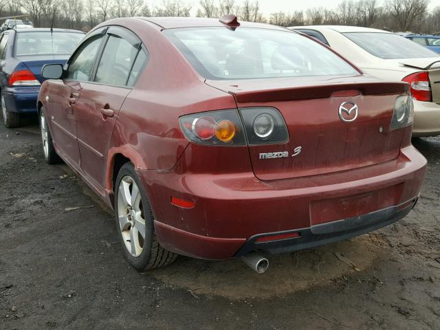 JM1BK324461423588 - 2006 MAZDA 3 S BURGUNDY photo 3