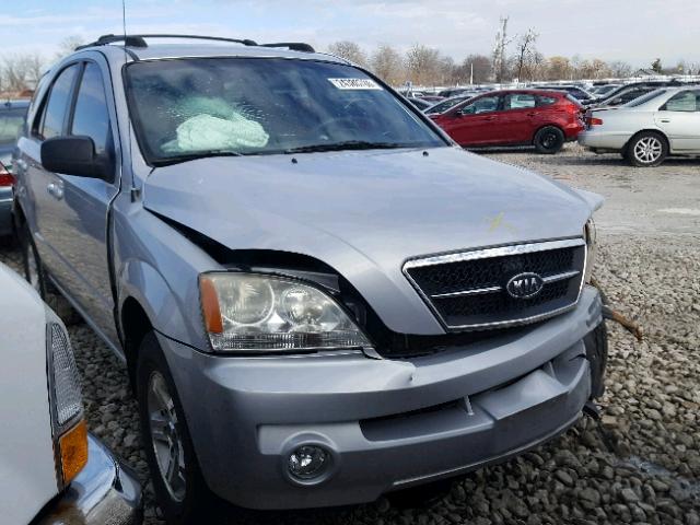 KNDJC733355356477 - 2005 KIA SORENTO EX SILVER photo 1