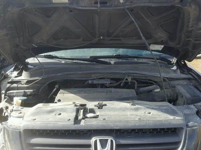 2HKYF18534H532682 - 2004 HONDA PILOT EXL BLACK photo 7