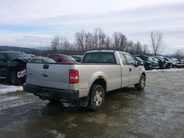 1FTVX125X6NB30654 - 2006 FORD F150 SILVER photo 4