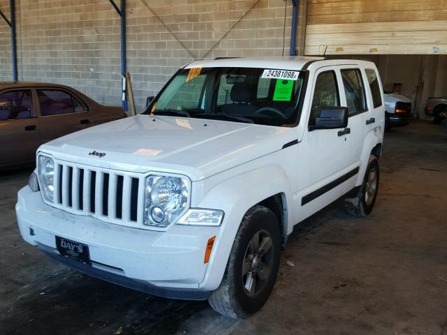 1C4PJLAKXCW160286 - 2012 JEEP LIBERTY SP WHITE photo 2