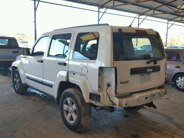 1C4PJLAKXCW160286 - 2012 JEEP LIBERTY SP WHITE photo 3