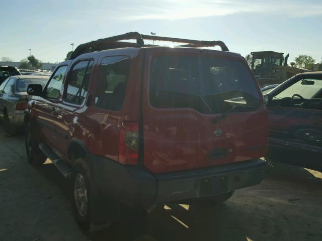 5N1ED28Y6YC574639 - 2000 NISSAN XTERRA XE RED photo 3