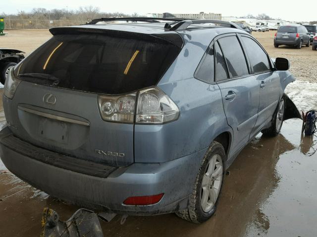 2T2GA31U55C022003 - 2005 LEXUS RX 330 BLUE photo 4