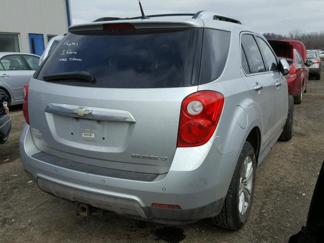 2CNFLEEW5A6200159 - 2010 CHEVROLET EQUINOX LT SILVER photo 4