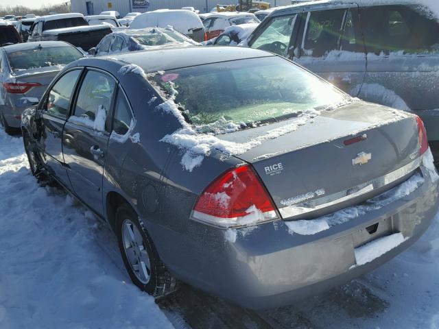 2G1WT55K479269426 - 2007 CHEVROLET IMPALA LT GRAY photo 3