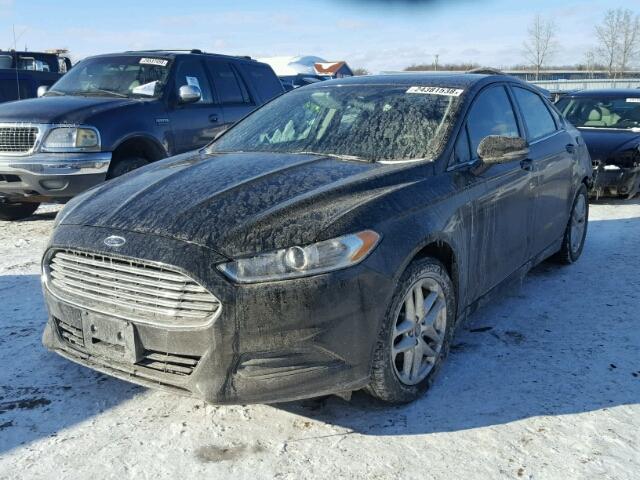 3FA6P0H78DR111625 - 2013 FORD FUSION SE BLACK photo 2