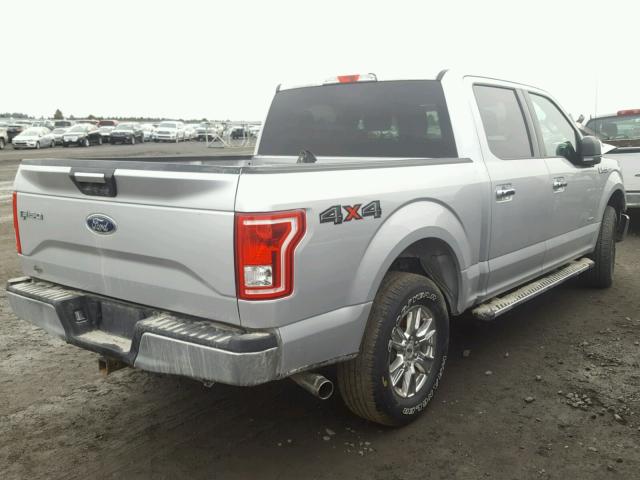 1FTEW1EP6FFC95255 - 2015 FORD F150 SUPER SILVER photo 4