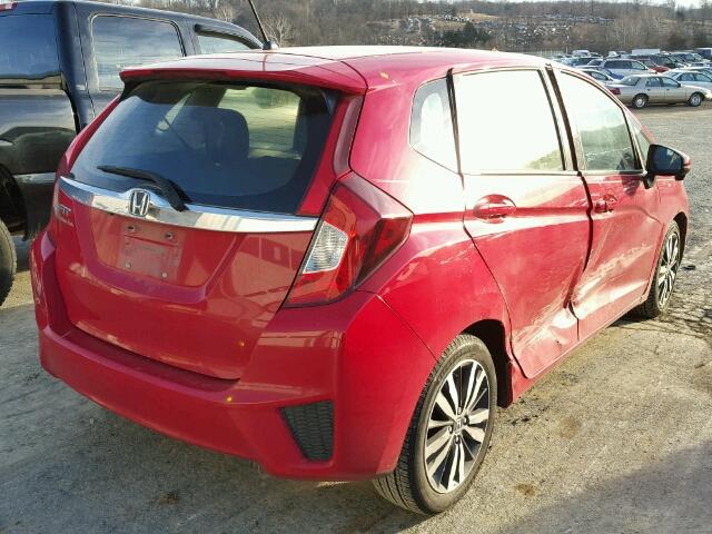 JHMGK5H74GX035468 - 2016 HONDA FIT EX RED photo 4