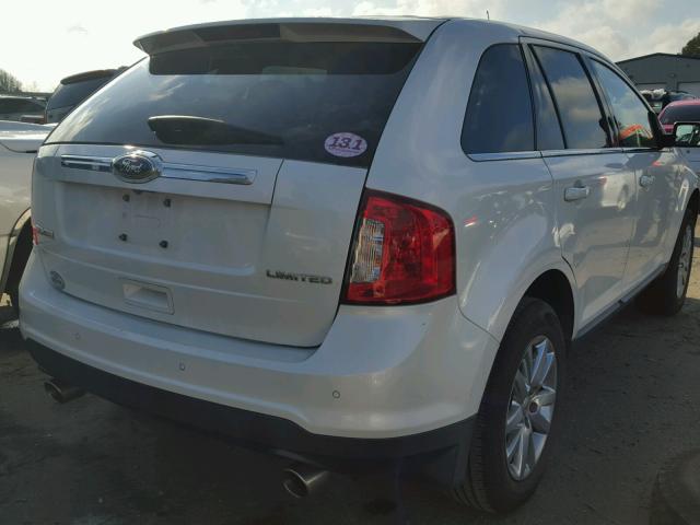 2FMDK3KC0BBA95256 - 2011 FORD EDGE LIMIT WHITE photo 4