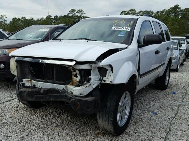 1D8HD48PX7F510624 - 2007 DODGE DURANGO SL WHITE photo 2