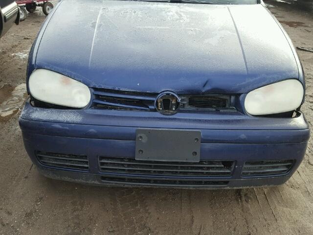 9BWGL61J954007387 - 2005 VOLKSWAGEN GOLF GLS BLUE photo 9