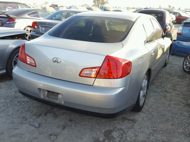 JNKCV51E63M326757 - 2003 INFINITI G35 SILVER photo 4