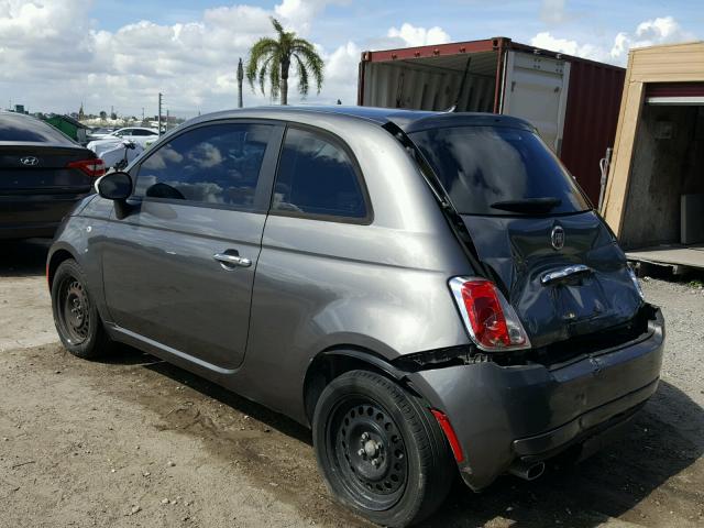 3C3CFFAR4CT148918 - 2012 FIAT 500 POP GRAY photo 3