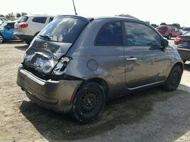 3C3CFFAR4CT148918 - 2012 FIAT 500 POP GRAY photo 4