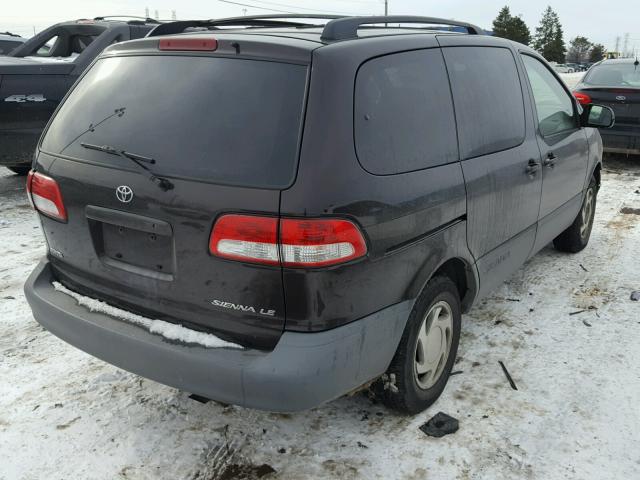 4T3ZF13C01U336584 - 2001 TOYOTA SIENNA LE BROWN photo 4