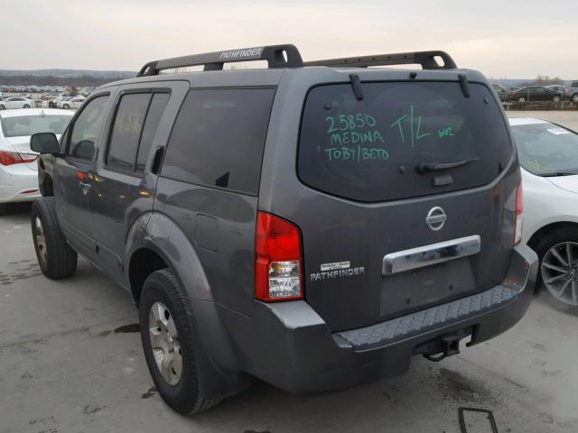 5N1AR18U46C648242 - 2006 NISSAN PATHFINDER GRAY photo 3