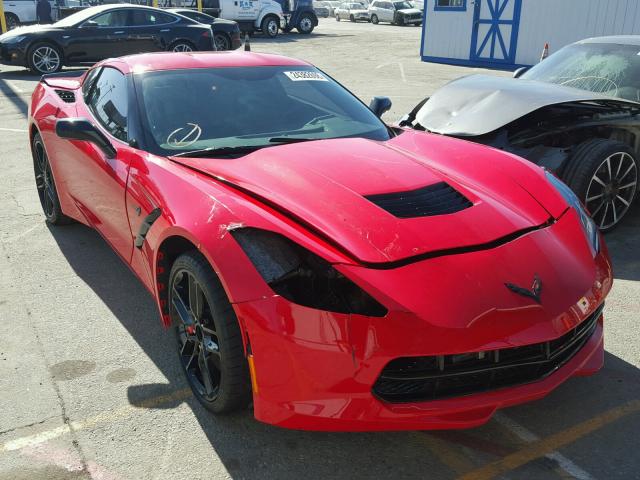 1G1YH2D71H5115535 - 2017 CHEVROLET CORVETTE S RED photo 1