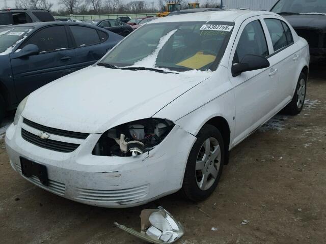 1G1AK55F967697444 - 2006 CHEVROLET COBALT LS WHITE photo 2