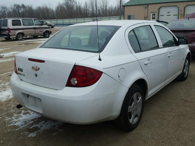 1G1AK55F967697444 - 2006 CHEVROLET COBALT LS WHITE photo 4