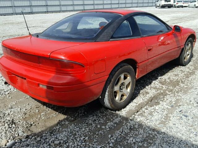 JB3XD54B8NY050862 - 1992 DODGE STEALTH ES RED photo 4