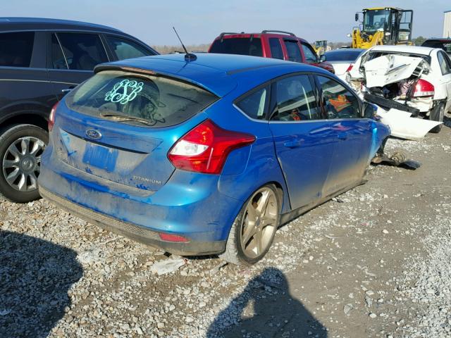 1FADP3N26DL120663 - 2013 FORD FOCUS TITA BLUE photo 4