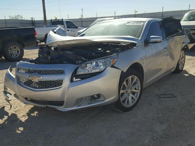 1G11H5SA7DF238343 - 2013 CHEVROLET MALIBU LTZ ნაცრისფერი ფოტო 2