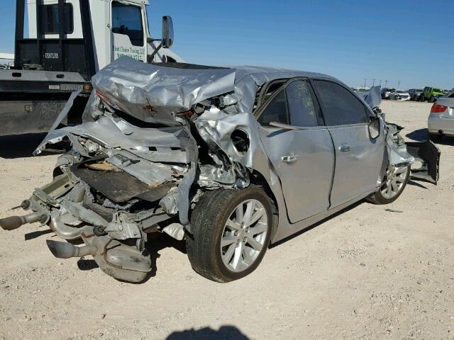 1G11H5SA7DF238343 - 2013 CHEVROLET MALIBU LTZ ნაცრისფერი ფოტო 4