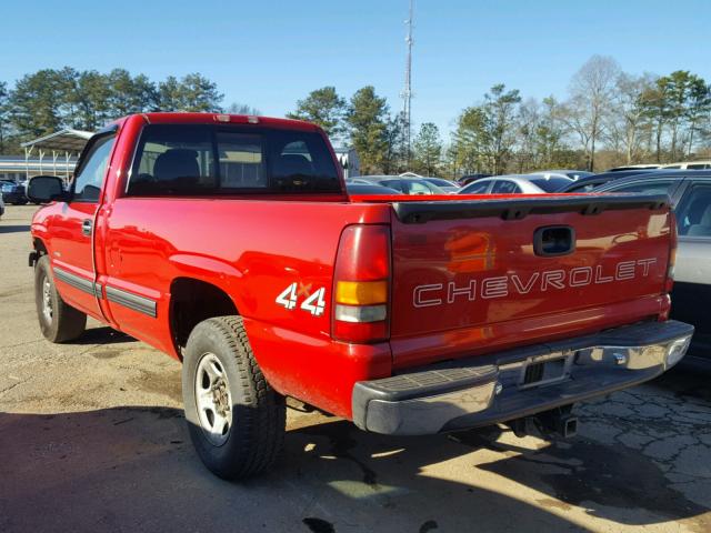 1GCEK14T1XE118470 - 1999 CHEVROLET SILVERADO RED photo 3