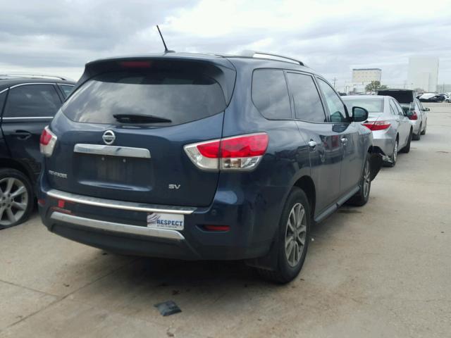 5N1AR2MN3FC708905 - 2015 NISSAN PATHFINDER BLUE photo 4