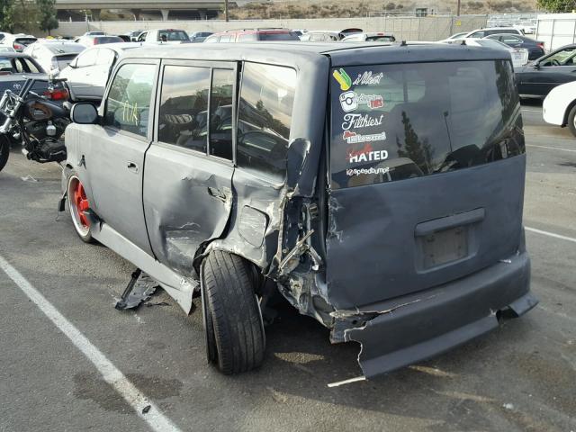 JTLKT334154000173 - 2005 TOYOTA SCION XB GRAY photo 3