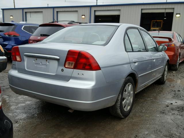 2HGES26762H578135 - 2002 HONDA CIVIC EX SILVER photo 4