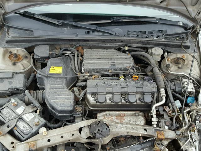 2HGES26762H578135 - 2002 HONDA CIVIC EX SILVER photo 7