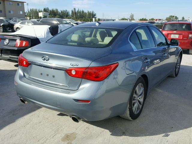 JN1EV7AP8GM304310 - 2016 INFINITI Q50 PREMIU SILVER photo 4