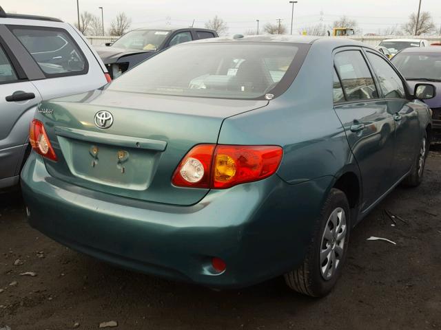 1NXBU4EE2AZ304185 - 2010 TOYOTA COROLLA BA GREEN photo 4