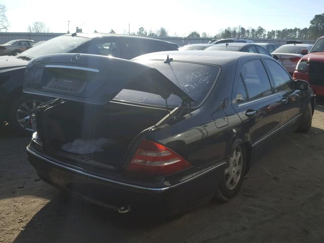 WDBNG75J11A180577 - 2001 MERCEDES-BENZ S 500 BLACK photo 4