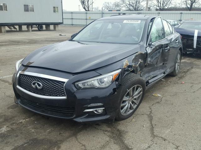 JN1BV7AR3EM683685 - 2014 INFINITI Q50 BASE BLACK photo 2