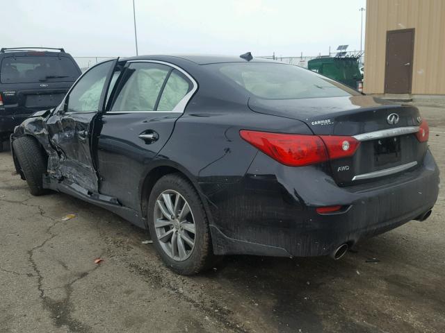 JN1BV7AR3EM683685 - 2014 INFINITI Q50 BASE Negro foto 3