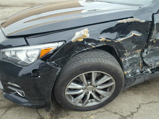 JN1BV7AR3EM683685 - 2014 INFINITI Q50 BASE Negro foto 9