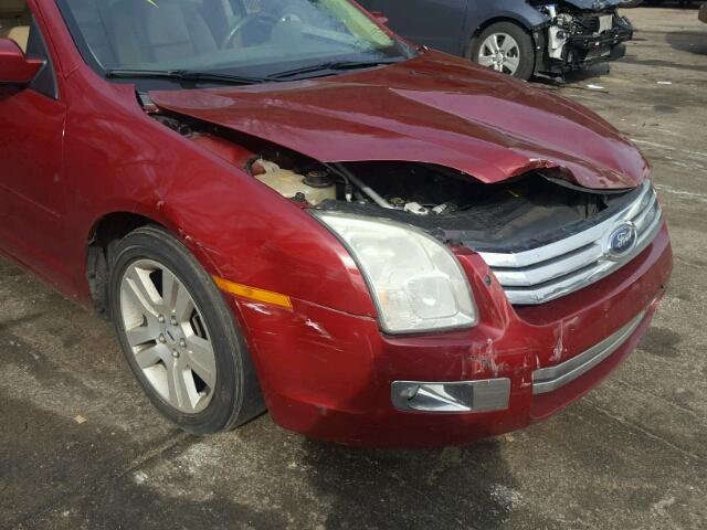 3FAHP08Z28R209467 - 2008 FORD FUSION SEL RED photo 10