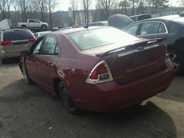 3FAHP08Z28R209467 - 2008 FORD FUSION SEL RED photo 3