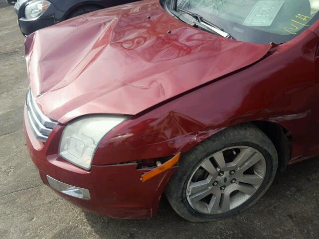 3FAHP08Z28R209467 - 2008 FORD FUSION SEL RED photo 9