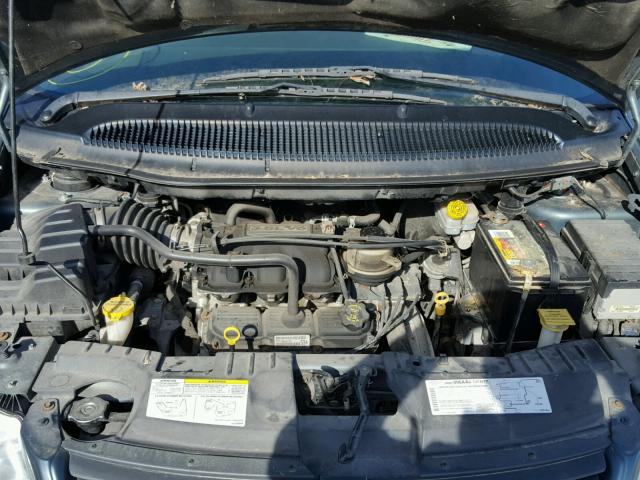 2D4GP44L15R182409 - 2005 DODGE GRAND CARA GREEN photo 7