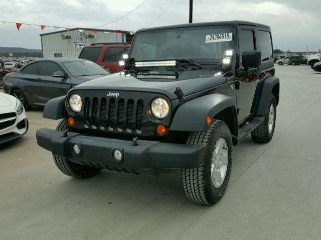 1C4GJWAG2DL526435 - 2013 JEEP WRANGLER S BLACK photo 2