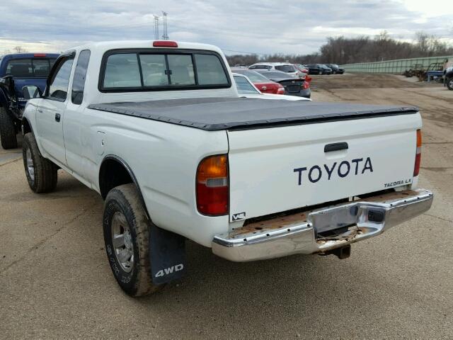 4TAWN72N3VZ302376 - 1997 TOYOTA TACOMA XTR WHITE photo 3